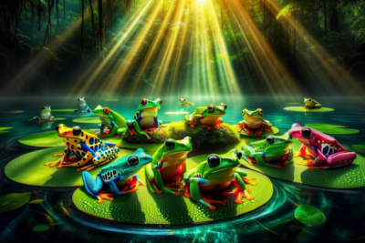 color de las ranas adaptacion y significado en su entorno